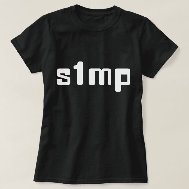 Camiseta T-Shirt Número Um Simp (Frente do Design)
