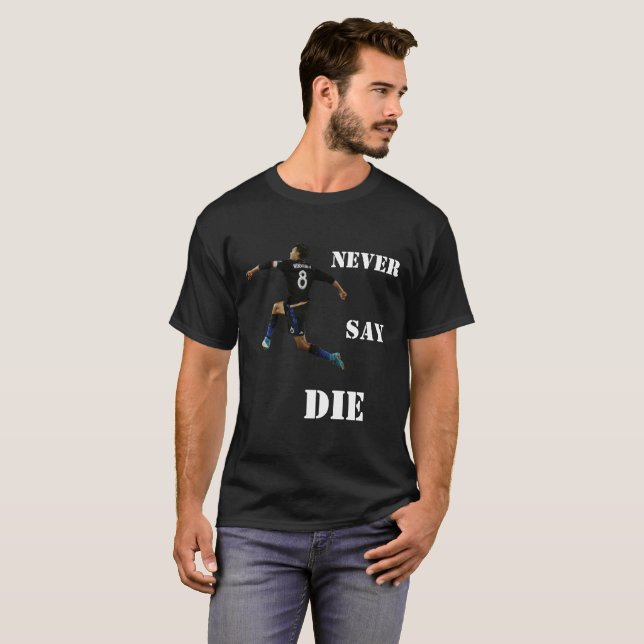 Camiseta T-shirt "nunca diga morrer" dos terremotos de San (Frente Completa)