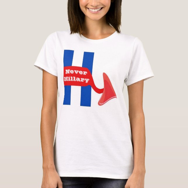 Camiseta T-Shirt Nunca Hillary (Frente)