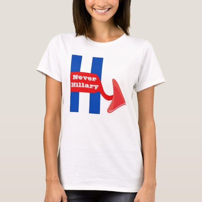 Camiseta T-Shirt Nunca Hillary (Frente)