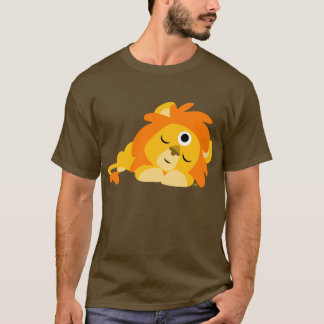 Camiseta T-shirt observador bonito do leão dos desenhos