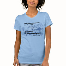 T-shirt ocasional das alterações climáticas