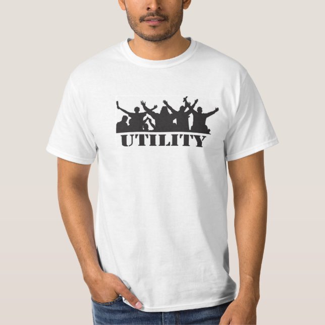 Camiseta T-shirt ocasional de serviço público de Dundee, (Frente)