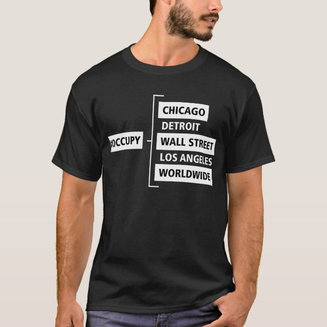 Camiseta T-shirt #occupy (Frente)