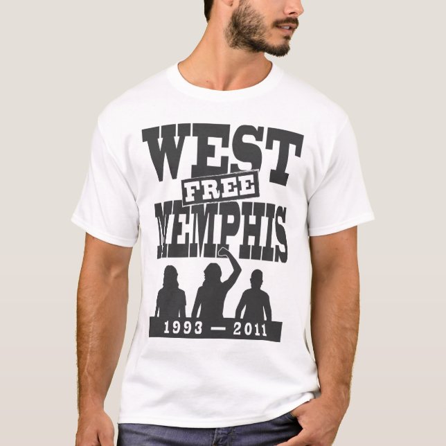 Camiseta T-shirt ocidental de Memphis três (Frente)