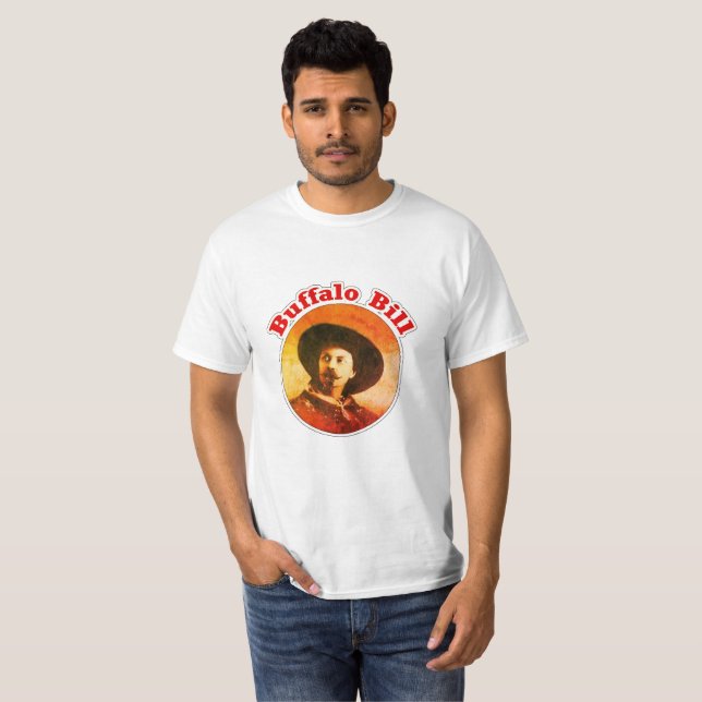 Camiseta T-shirt ocidental selvagem de Buffalo Bill do (Frente Completa)