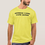 Camiseta T-Shirt Oficial De Sabor Lakte<br><div class="desc">Vou levar o meu com creme azedo. Camisa de texto simples para Chanucá que diz "Testor de Gosto Latke Oficial."</div>
