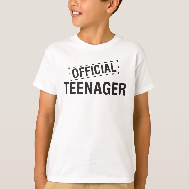 Camiseta T-shirt oficial do adolescente (Frente)