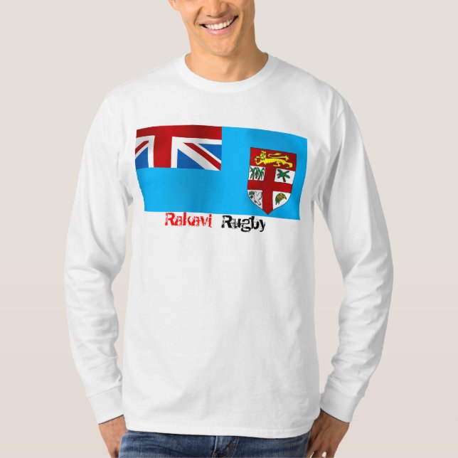 Camiseta T-shirt oficial do desgaste do fã de DiviFiji 7s (Frente)