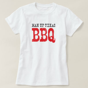 Camiseta T-shirt oficial do homem acima do CHURRASCO de