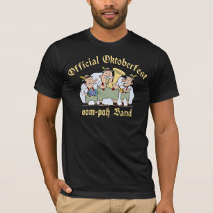 Camiseta T-shirt oficial do preto da banda de Oktoberfest