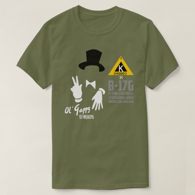 Camiseta T-shirt Ol' Gappy B-17 (Frente do Design)