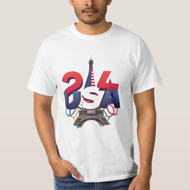 Camiseta T-shirt Olimpiadas de Verão de 2024 (Frente)