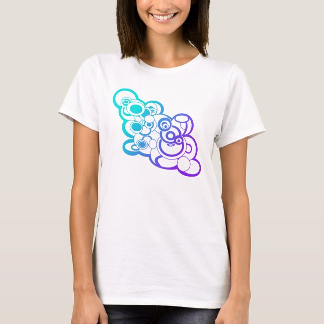 Camiseta T-Shirt Ombre Cloud Design (Frente)