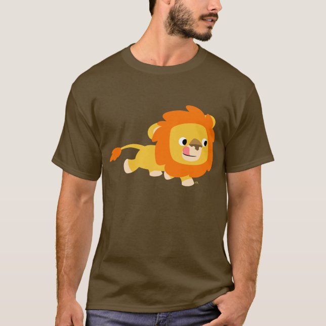 Camiseta T-shirt oportunista do leão dos desenhos animados (Frente)