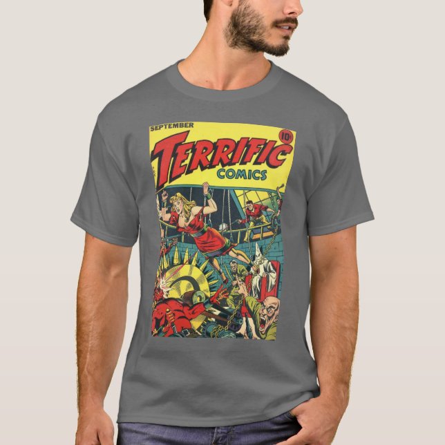 Camiseta T-shirt óptimo da história em quadrinhos #5 (Frente)