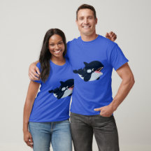 T-Shirt Orca De Bebê De Cartoon Bonito