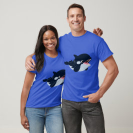 Camiseta T-Shirt Orca De Bebê De Cartoon Bonito