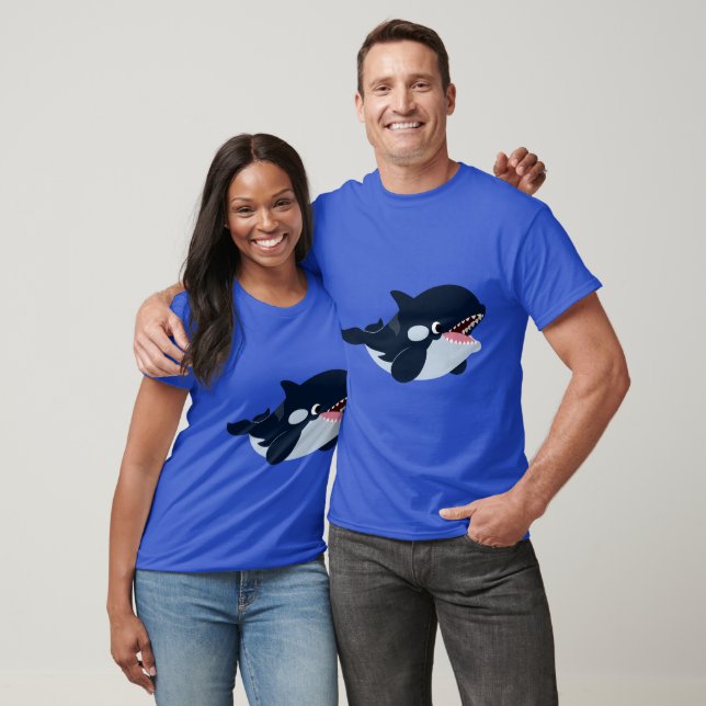 Camiseta T-Shirt Orca De Bebê De Cartoon Bonito (Unissex)