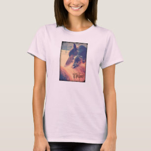 Camiseta T-shirt orgânico da edição de luxo das senhoras