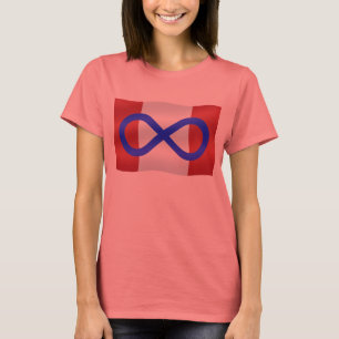 Camiseta T-shirt orgânico de Metis Canadá do T das mulher