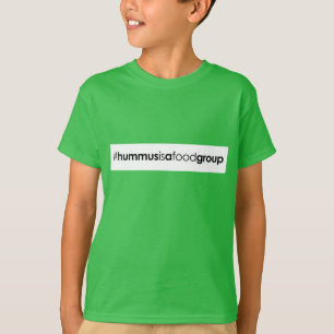 Camiseta T-shirt orgânico do #hummusisafoodgroup dos miúd
