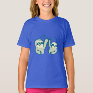 Camiseta T-shirt orgânico do roupa americano das meninas