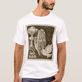 Camiseta T-shirt orgânico do SEM GUERRA