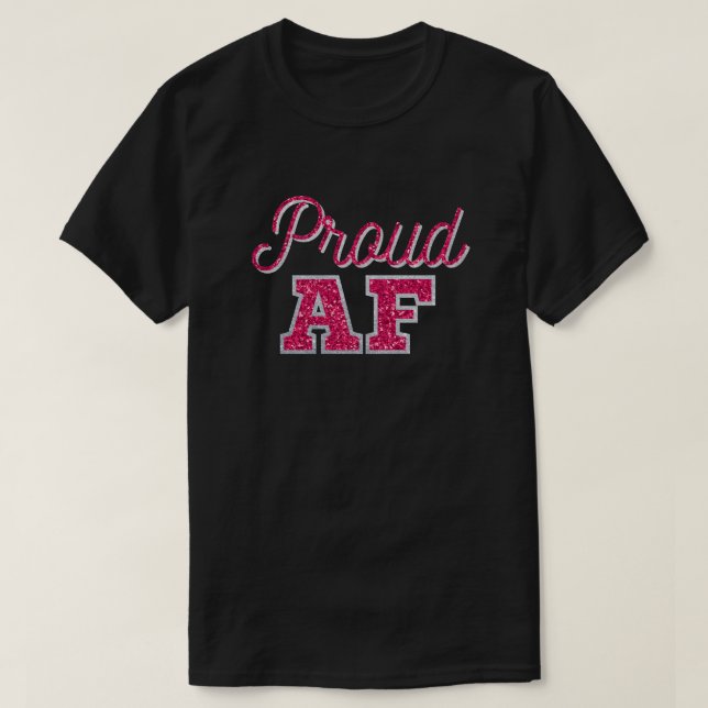 Camiseta T-Shirt Orgulhosa AF Magenta (Frente do Design)