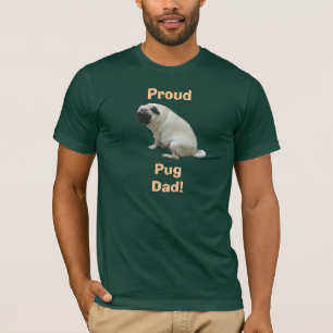 Camiseta T-shirt orgulhoso do pai do Pug