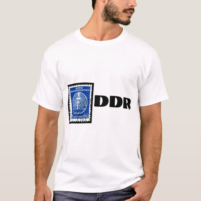 Camiseta T-shirt oriental com selo da RDA (Frente)