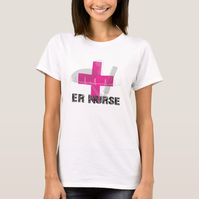 Camiseta T-shirt original da enfermeira do ER (Frente)