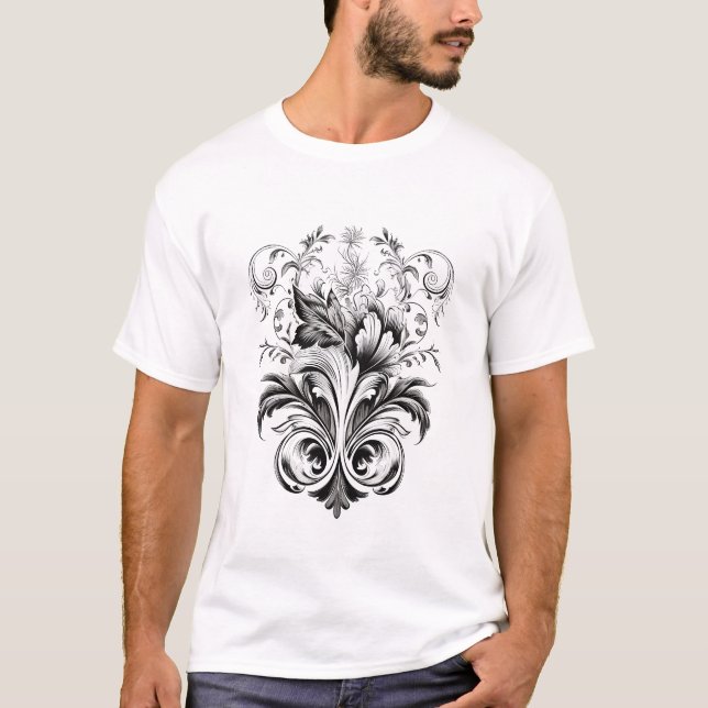 Camiseta T-Shirt Ornament (Frente)