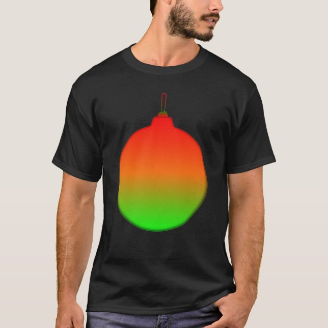 Camiseta T-Shirt Ornament de Natal (Frente)