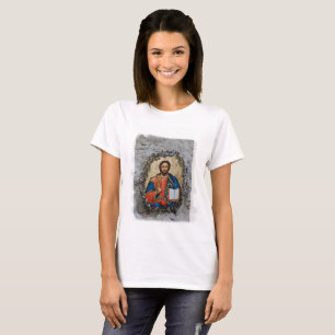 Camiseta T-shirt ortodoxo do ícone do cristo