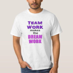 Camiseta T-shirt - os "trabalhos em equipe fazem o