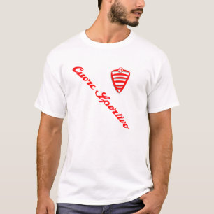 Camiseta T-shirt ostentando de Cuore Sportivo do coração 