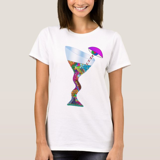 Camiseta T-Shirt Otimista Louco (Frente)