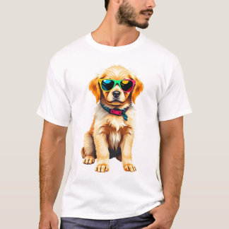Camiseta T-Shirt ouro Retriever Puppy