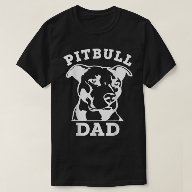 Camiseta T-Shirt Pai de Touro (camiseta pitbull, pitbull o (Frente do Design)