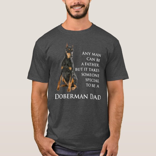 Camiseta T-Shirt Pai Doberman (Frente)