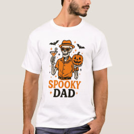 Camiseta T-Shirt Pai Spooky - Dia de as Bruxas engraçado