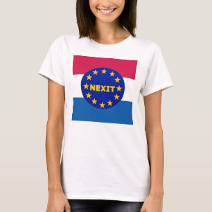 Camiseta T-Shirt Países Baixos Bandeira EU Nexit