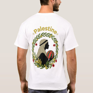 Camiseta T-shirt Palestine – illustration aux branches d’ol