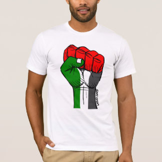 Camiseta T-shirt palestino do punho de Carlos Latuff