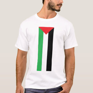 Camiseta T-shirt palestino vertical da bandeira
