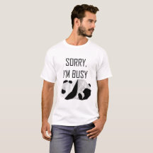 T-Shirt Panda preguiçoso