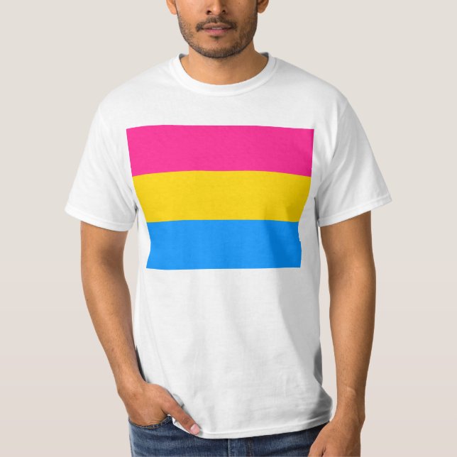 Camiseta T-shirt Pansexual do orgulho (Frente)