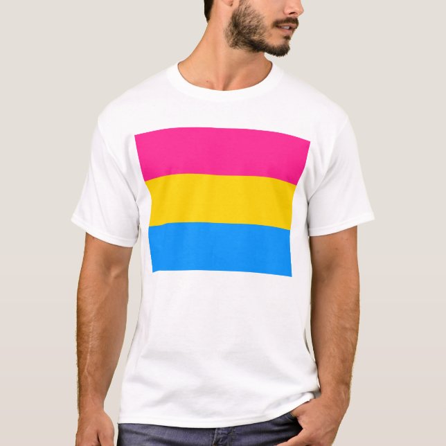 Camiseta T-shirt Pansexual do orgulho (Frente)