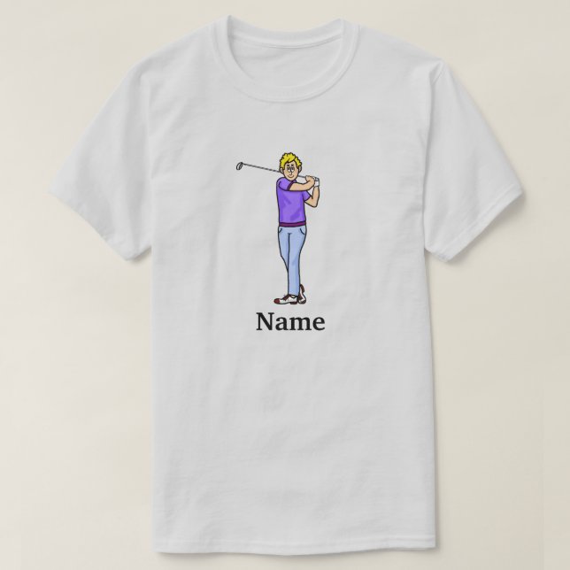 Camiseta T-Shirt Par-Tee Dude Golfer Mole (Frente do Design)